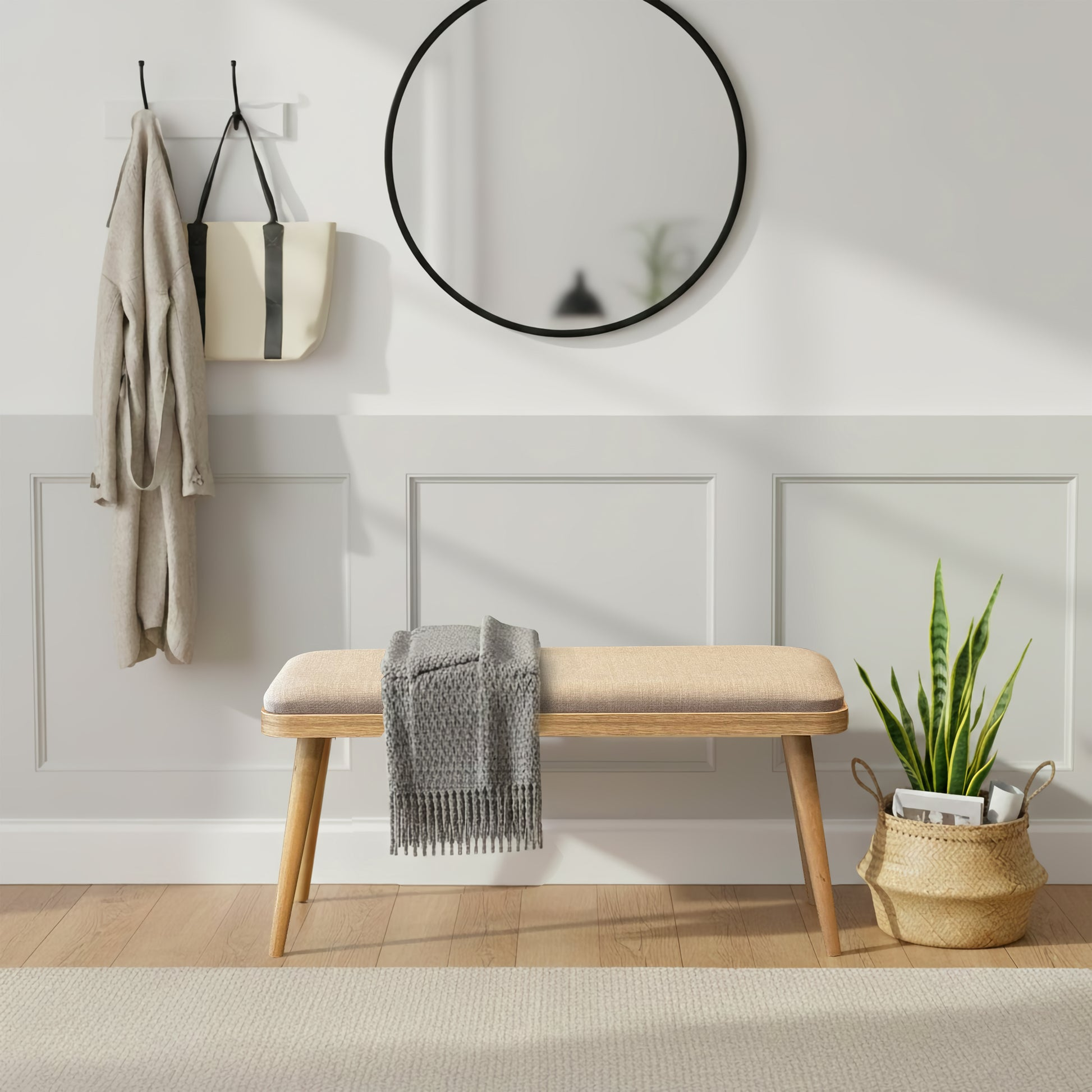 UVI MOBILYA UV6441000-1005 VINA MINI BENCH KARINA MESE KREM