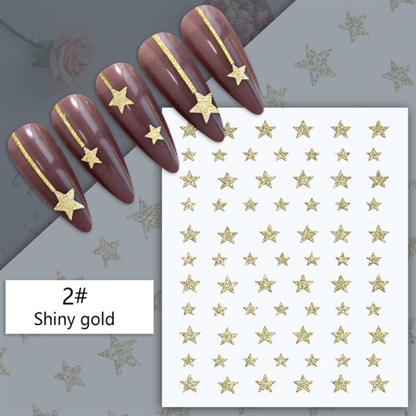 3D Reflektif efekt nail art sticker model - 9 (55881- 9)