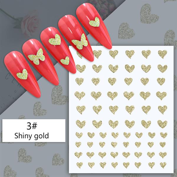 3D Reflektif efekt nail art sticker model - 5 (55881-5)