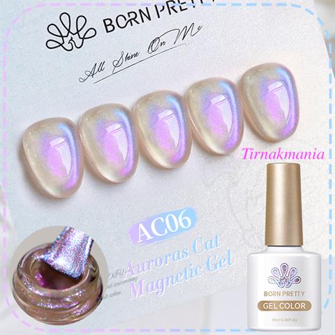 Born Pretty 10 ml Auroras Kedi gözü kalıcı oje AC06 (59222)
