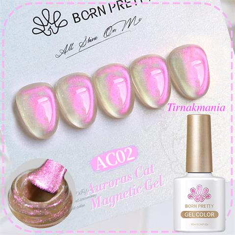 Born Pretty 10 ml Auroras Kedi gözü kalıcı oje AC02 (59222)
