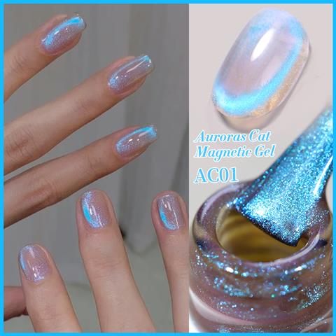 Born Pretty 10 ml Auroras Kedi gözü kalıcı oje AC01 (59222)