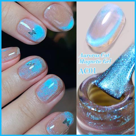 Born Pretty 10 ml Auroras Kedi gözü kalıcı oje AC01 (59222)