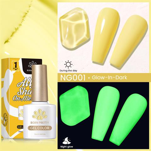 Born Pretty 10 ml Fosforlu (Luminous) Kalıcı oje NG001 (55949)
