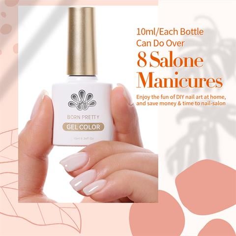 Born Pretty 10 ml Rakı Beyazı kalıcı oje (56365) Milky White