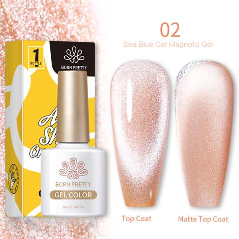 Born Pretty 10 ml Sea Blue Kedi gözü oje SB-02 (56466)