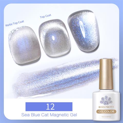 Born Pretty 10 ml Sea Blue Kedi gözü oje SB-12 (56466)
