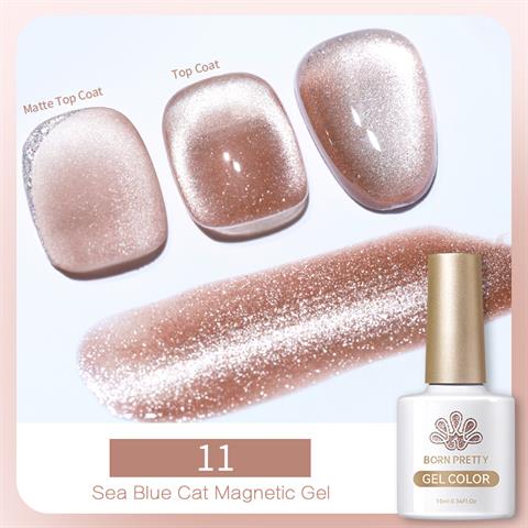 Born Pretty 10 ml Sea Blue Kedi gözü oje SB-11 (56466)