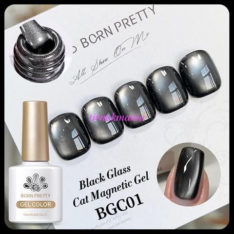BORN PRETTY 10ml Black Water Light Kedi Gözü Kalıcı Oje BGC01 (60419)