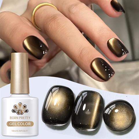 BORN PRETTY 10ml Black Water Light Kedi Gözü Kalıcı Oje BGC02 (60419)