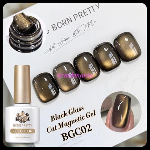 BORN PRETTY 10ml Black Water Light Kedi Gözü Kalıcı Oje BGC02 (60419)