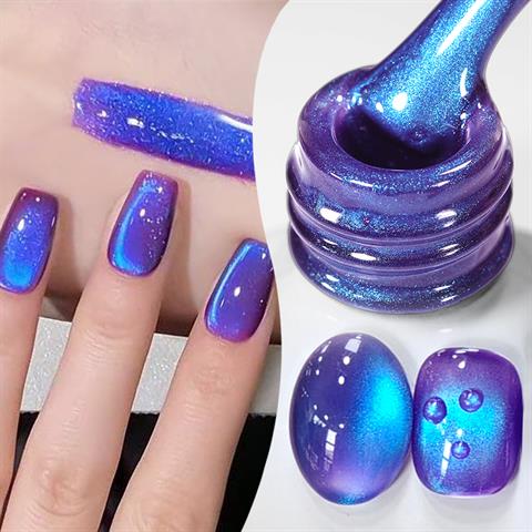 BORN PRETTY 10ml Fruit Colored Kedi Gözü Kalıcı oje MY297 Blueberry (61492)