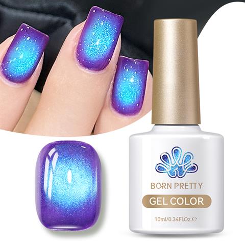 BORN PRETTY 10ml Fruit Colored Kedi Gözü Kalıcı oje MY297 Blueberry (61492)