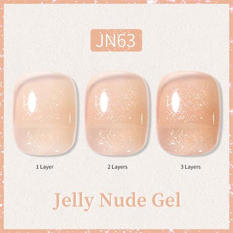 BORN PRETTY 10ml Jelly Nude Seri Kalıcı Oje JN63 (57851-13)