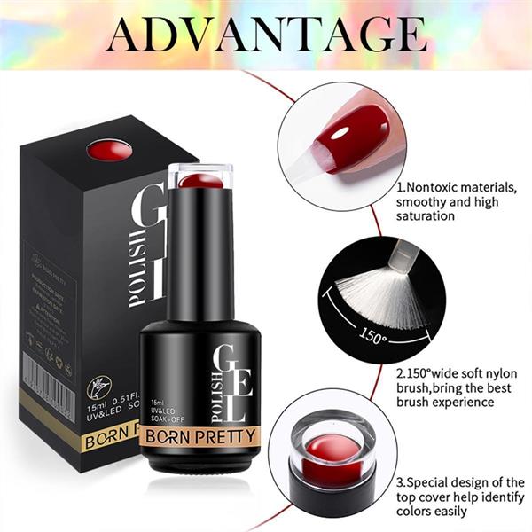 Born Pretty 15 ml kalıcı oje BG070 (55933)
