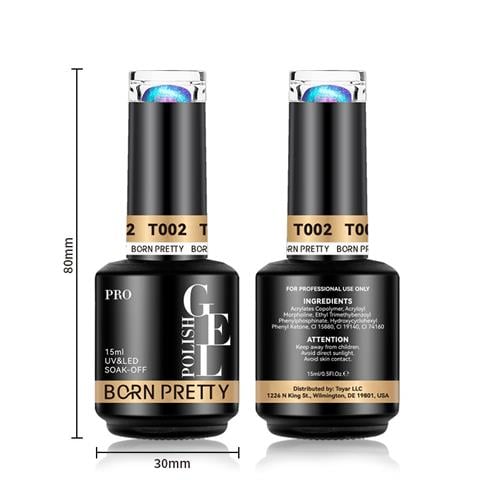 BORN PRETTY 15ml Hema Free Rainbow Reflective Kedi Gözü Kalıcı oje T004 (58695)