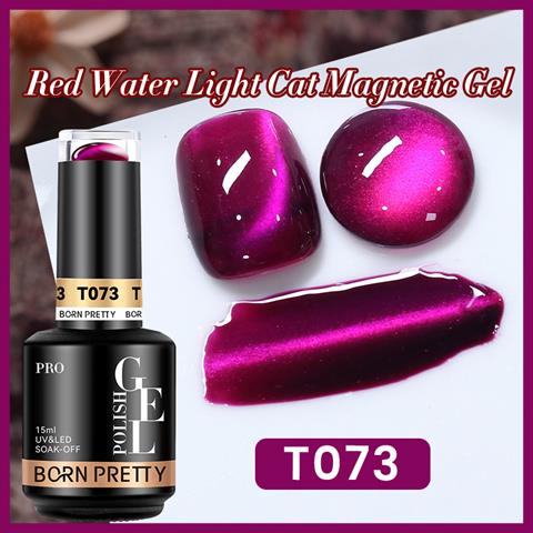 BORN PRETTY 15ml Hema Free Red Cat Magnetic Kalıcı oje T73 (60219)
