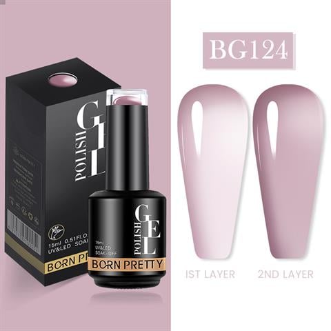 BORN PRETTY 15ml Semi Permanent Vitray Kalıcı oje BG124 (56759)