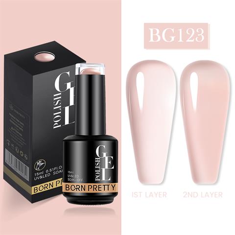 BORN PRETTY 15ml Semi Permanent Vitray Kalıcı oje BG123 (56759)