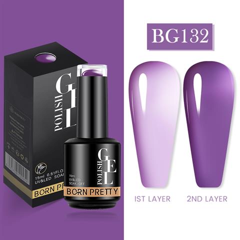 BORN PRETTY 15ml Semi Permanent Vitray Kalıcı oje BG132 (56759)