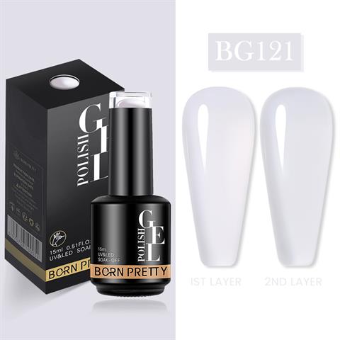 BORN PRETTY 15ml Semi Permanent Vitray Kalıcı oje BG121 (56759)