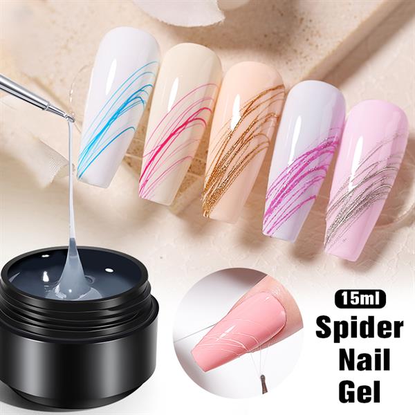 BORN PRETTY 15ml Yarı-katı Şeffaf Spider Nail Gel (55878)