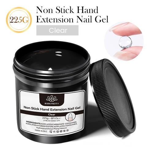 Born Pretty 225 gr Non stick Extension Gel Şeffaf Büyük boy - 225 gram 56030