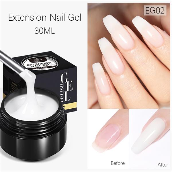 BORN PRETTY 30ml Extension Nail Gel SG02 MILKY WHITE (62276)