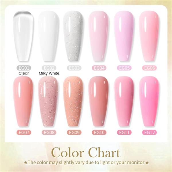BORN PRETTY 30ml Extension Nail Gel SG02 MILKY WHITE (62276)