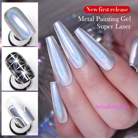 BORN PRETTY 5ml Super Laser Metallic Ayna efekt çizim jeli (58821)