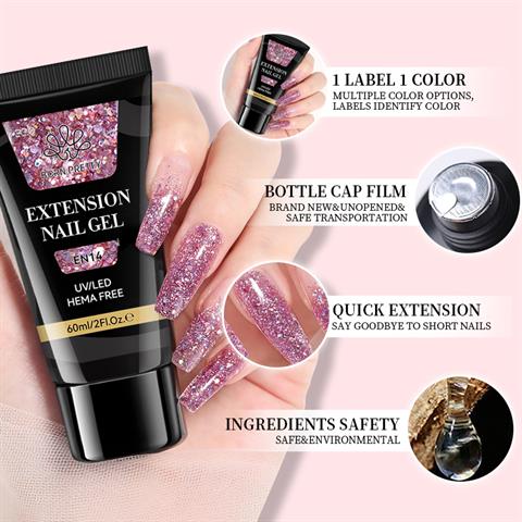Born Pretty 60 ML Hema Free Tırnak Uzatma Poly Jel EN14 (59081)