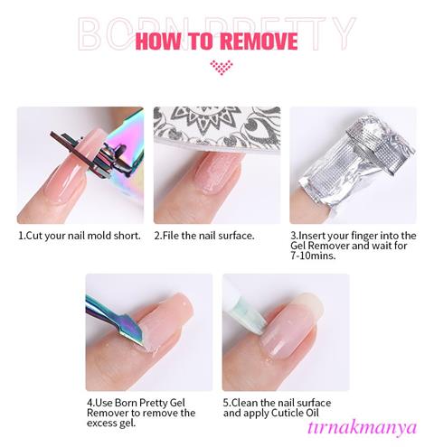 Born Pretty 60 ML Hema Free Tırnak Uzatma Poly Jel BEYAZ EN02 (59081)