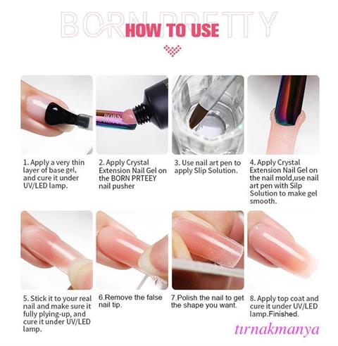 Born Pretty 60 ML Hema Free Tırnak Uzatma Poly Jel EN10 (59081)