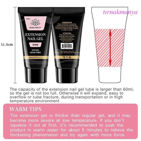 Born Pretty 60 ML Hema Free Tırnak Uzatma Poly Jel EN06 (59081)