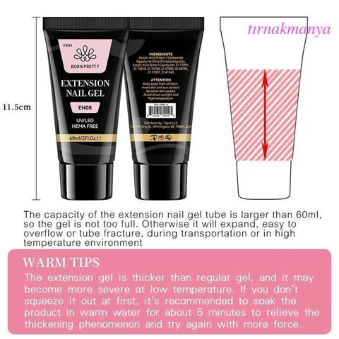 Born Pretty 60 ML Hema Free Tırnak Uzatma Poly Jel EN10 (59081)