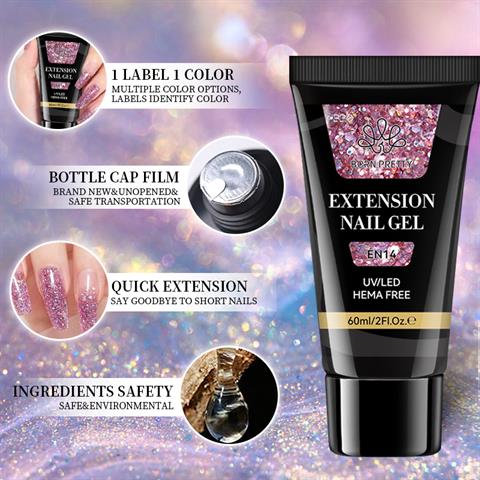 Born Pretty 60 ML Hema Free Tırnak Uzatma Poly Jel EN14 (59081)