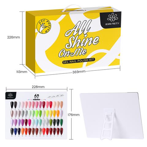 BORN PRETTY 65Pcs/Set 10ml 60 Colors Nail Gel Polish Set (55983)