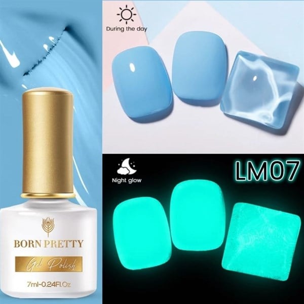 Born Pretty 7 ml Fosforlu Macaron Oje LM07