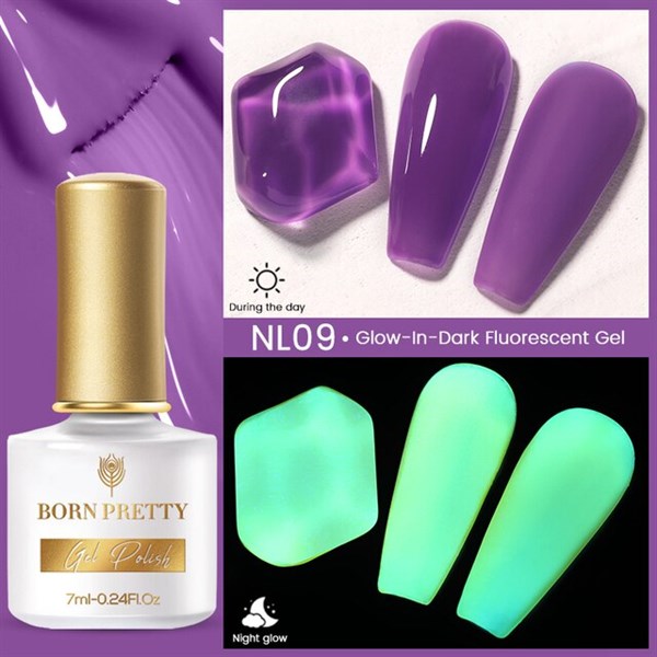 Born Pretty 7ml Fosforlu-Neon kalıcı oje BP-NL09 (54155-9)
