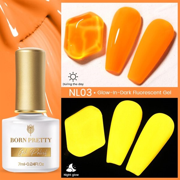 Born Pretty 7ml Fosforlu-Neon kalıcı oje BP-NL03 (54155-3)