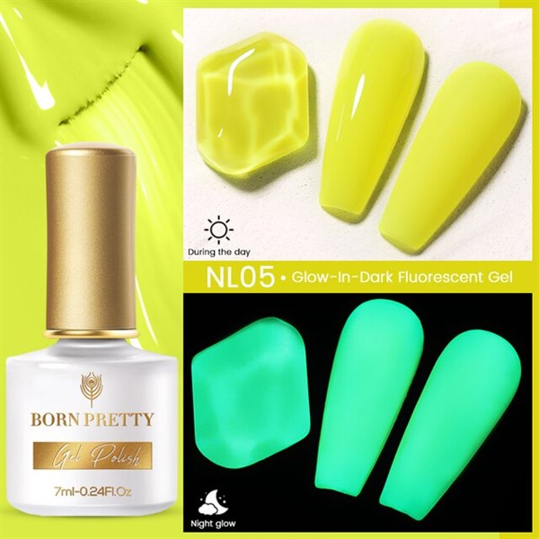 Born Pretty 7ml Fosforlu-Neon kalıcı oje BP-NL05 (54155-5)