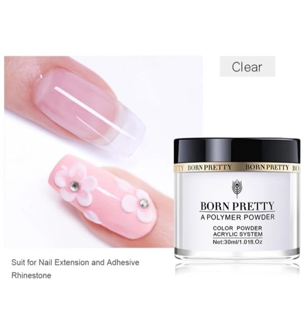 Born Pretty Akrilik Polimer toz Clear-46414
