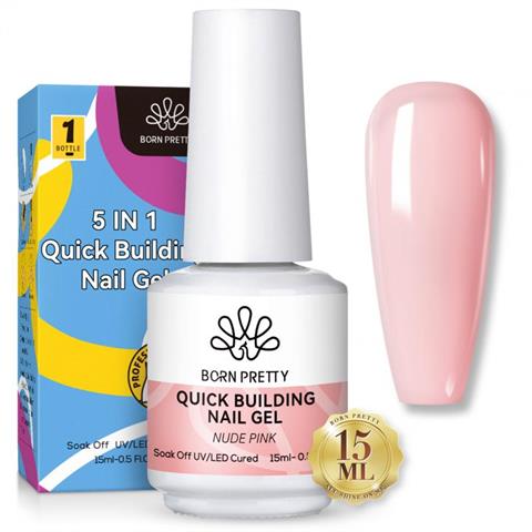 Born Pretty Builder jel set 15 ML 5in1 NUDE PINK (56004-2)