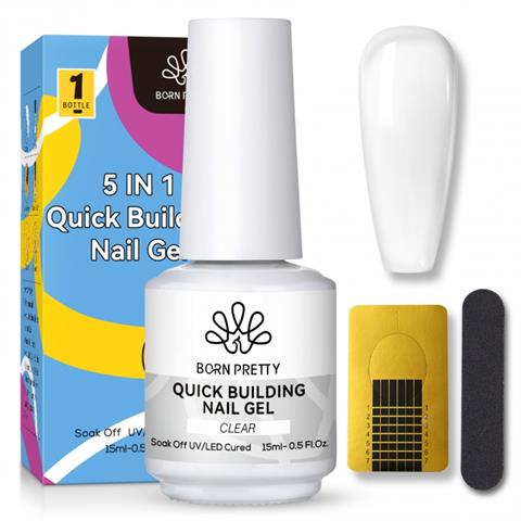 Born Pretty Builder jel set 15 ML 5in1 CLEAR (56004-3)