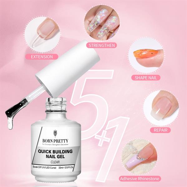 Born Pretty Builder jel set 15 ML NUDE-PINK (53983)