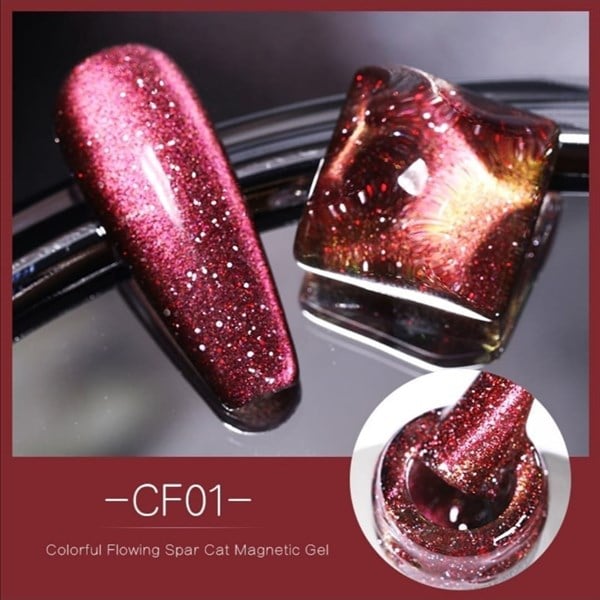 Born Pretty Colorful Flowing Spar Kedi Gözü oje CF01 (52489-1)