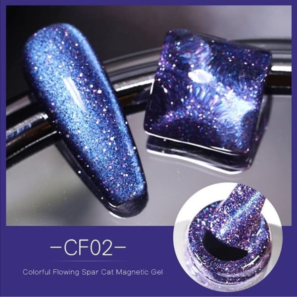 Born Pretty Colorful Flowing Spar Kedi Gözü oje CF02 (52489-2)