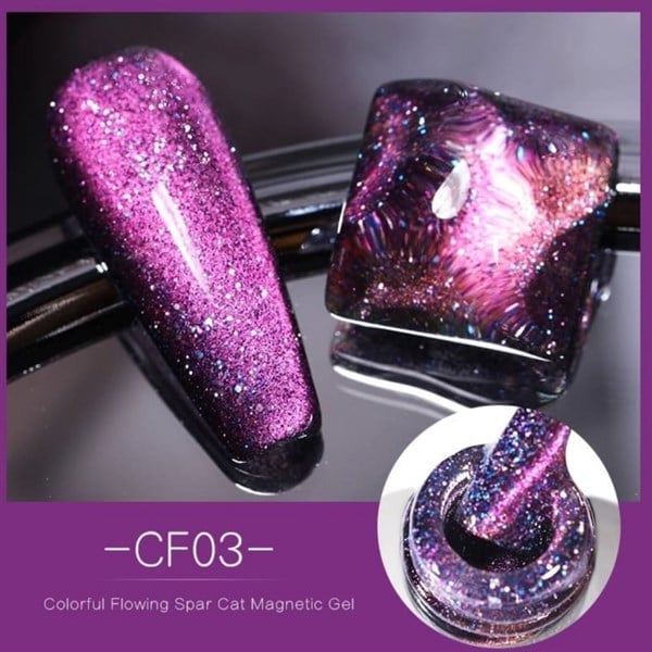 Born Pretty Colorful Flowing Spar Kedi Gözü oje CF03 (52489-3)