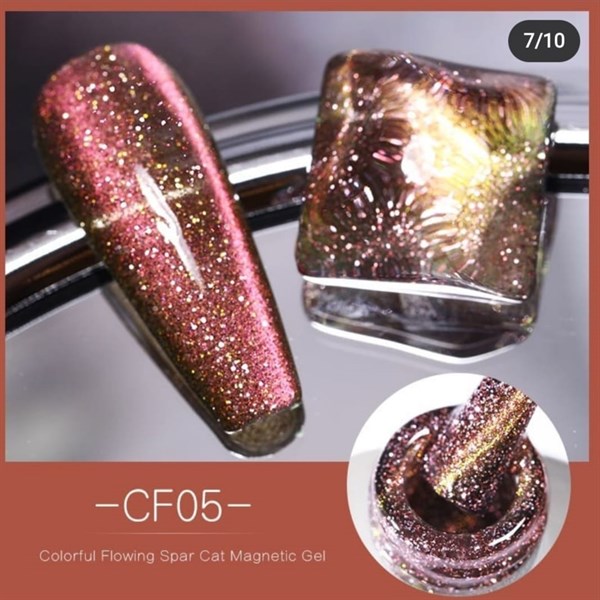Born Pretty Colorful Flowing Spar Kedi Gözü oje CF05 (52489-5)
