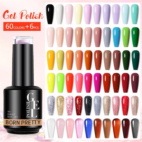 Born Pretty Kalıcı oje seti (66 adet) 57355-1